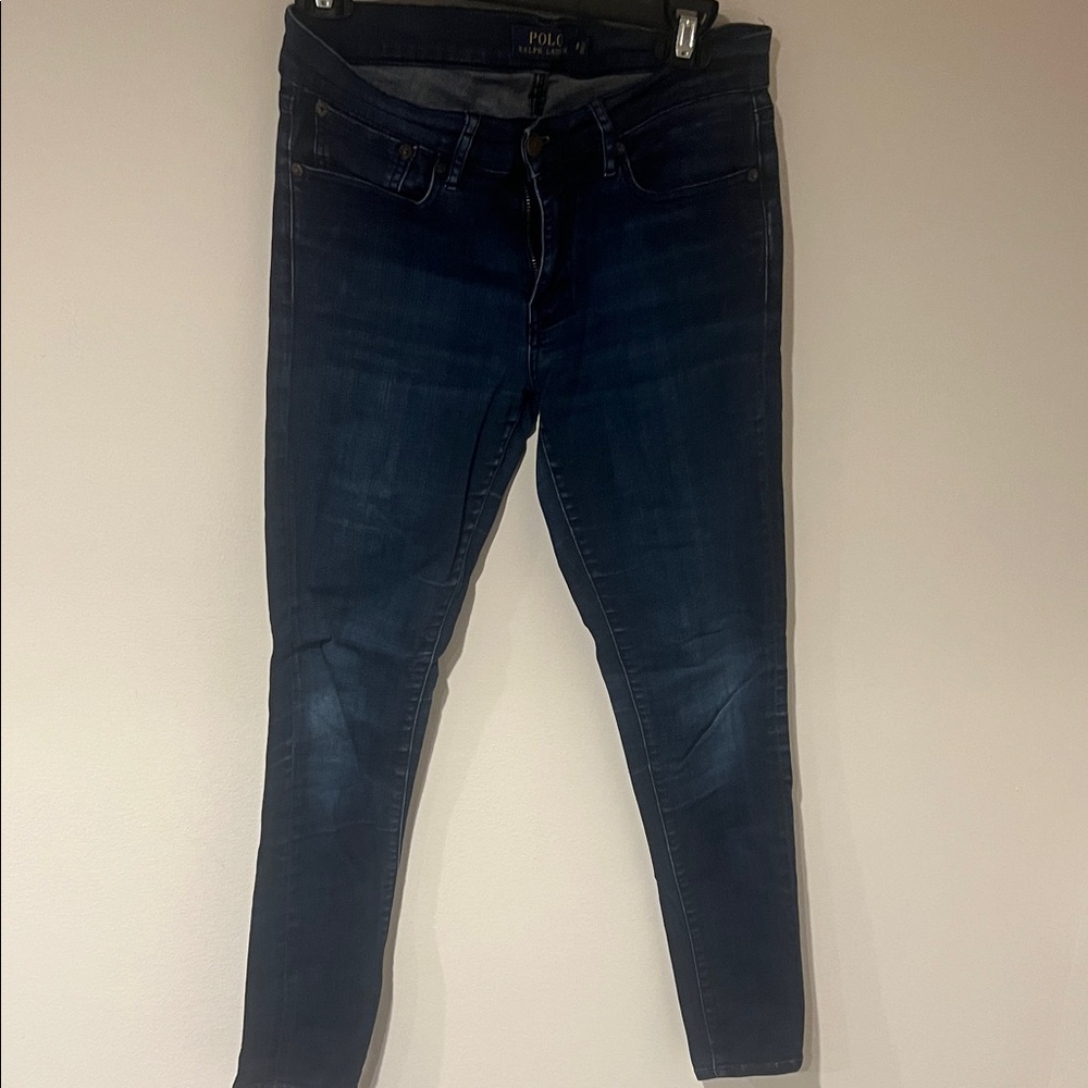 Polo by Ralph Lauren Women's Navy Skinny Jeans